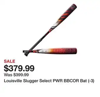 Dick's Sporting Goods Louisville Slugger Select PWR BBCOR Bat (-3) offer