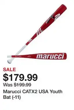 Dick's Sporting Goods Marucci CATX2 USA Youth Bat (-11) offer