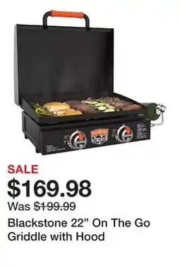 Dick's Sporting Goods Blackstone 22 On The Go Griddle with Hood offer
