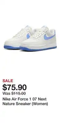 Nordstrom Nike Air Force 1 07 Next Nature Sneaker (Women) offer