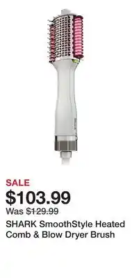 Nordstrom SHARK SmoothStyle Heated Comb & Blow Dryer Brush offer