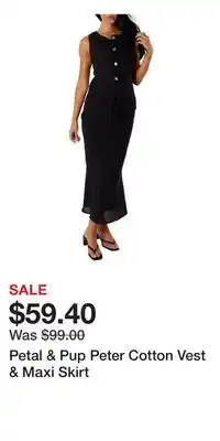 Nordstrom Petal & Pup Peter Cotton Vest & Maxi Skirt offer