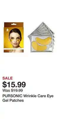 Nordstrom PURSONIC Wrinkle Care Eye Gel Patches offer