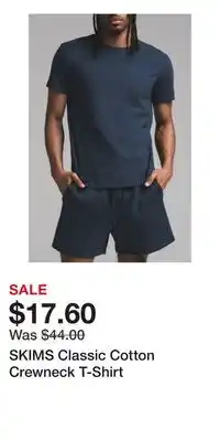 Nordstrom SKIMS Classic Cotton Crewneck T-Shirt offer