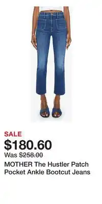 Nordstrom MOTHER The Hustler Patch Pocket Ankle Bootcut Jeans offer