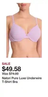 Nordstrom Natori Pure Luxe Underwire T-Shirt Bra offer