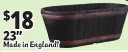 Ocean State Job Lot Whiskey Tub Resin Planter 23 offer