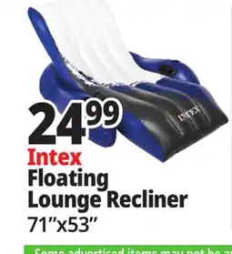 Ocean State Job Lot Intex Floating Recliner Pool Lounge offer