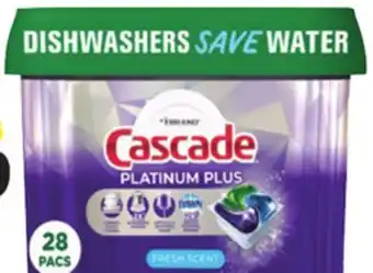 Ocean State Job Lot Cascade Platinum Fresh Scent Actionpacs Dishwasher Detergent 36 Count offer