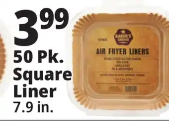Ocean State Job Lot Baker's Choice Rectangle Air Fryer Liners 50 Count offer