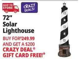 Ocean State Job Lot 72 Solar Lighthouse with Foghorn Sound offer