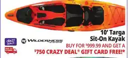 Ocean State Job Lot Wilderness Systems Targa 100 Sit-On-Top Recreational Kayak Mango offer