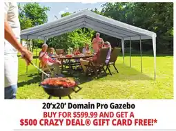 Ocean State Job Lot Caravan Canopy Domain Pro 400 Carport Shelter 20' x 20' offer