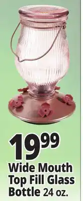 Ocean State Job Lot Perky Pet Top Fill Glass Hummingbird Feeder 24 oz offer