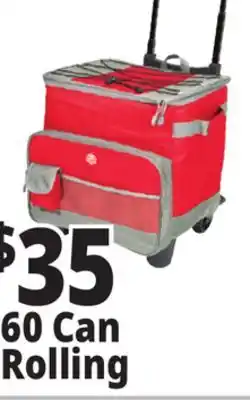 Ocean State Job Lot North Peak Hard Lined Rolling Cooler 60-can offer