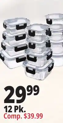 Ocean State Job Lot 12 Pk. Glass Containers offer