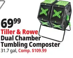 Ocean State Job Lot Tiller & Rowe Dual Chamber Tumbling Composter offer