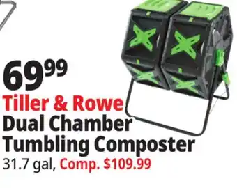 Ocean State Job Lot Tiller & Rowe Dual Chamber Tumbling Composter offer