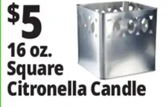 Ocean State Job Lot 16 oz. Square Citronella Candle offer