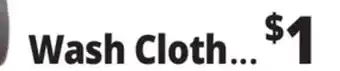 Ocean State Job Lot Wash Cloth offer