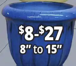 Ocean State Job Lot Outdoor Glazed Ceramic Planters offer