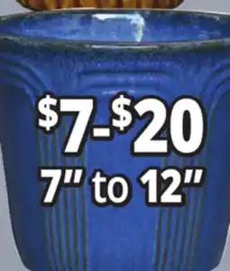 Ocean State Job Lot 7 to 12 Outdoor Glazed Ceramic Planters offer