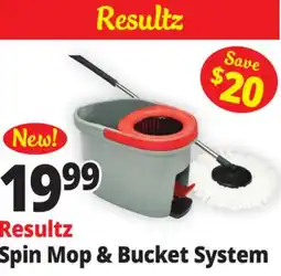 Ocean State Job Lot Resultz Spin Mop & Bucket System offer