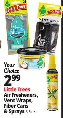 Ocean State Job Lot Little Trees Air Fresheners, Vent Wraps, Fiber Cans & Sprays offer