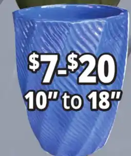 Ocean State Job Lot 10 to 18 Outdoor Glazed Ceramic Planters offer