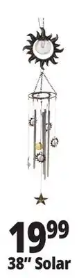 Ocean State Job Lot Solar Wind Chime 38 offer