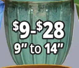 Ocean State Job Lot 9 to 14 Outdoor Glazed Ceramic Planters offer