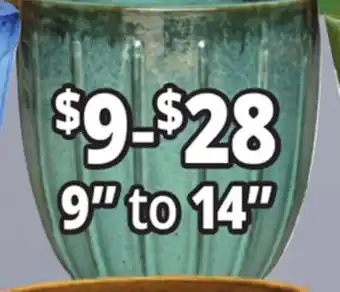 Ocean State Job Lot 9 to 14 Outdoor Glazed Ceramic Planters offer