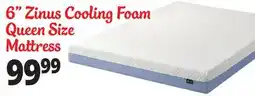 Ocean State Job Lot Zinus 6 Cooling Essential Memory Foam Mattress Queen offer