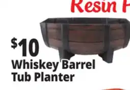 Ocean State Job Lot Whiskey Tub Resin Planter offer