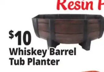 Ocean State Job Lot Whiskey Tub Resin Planter offer