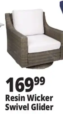Ocean State Job Lot Resin Wicker Swivel Glider offer