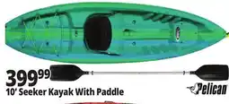 Ocean State Job Lot Pelican 10' Seeker Kayak With Paddle offer