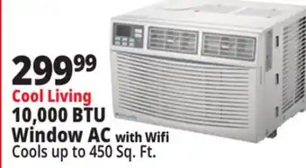 Ocean State Job Lot Cool Living 10,000 BTU Window AC with Wifi offer