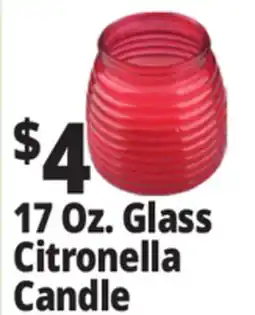Ocean State Job Lot 17 Oz. Glass Citronella Candle offer