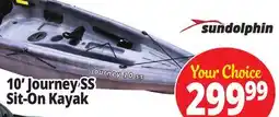 Ocean State Job Lot 10' Journey SS Sit-On Kayak offer