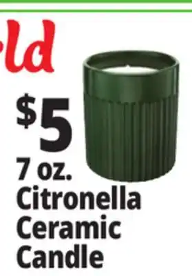 Ocean State Job Lot 7 oz. Citronella Ceramic Candle offer