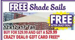 Ocean State Job Lot Shade Sails offer