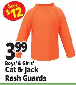 Ocean State Job Lot Boys' & Girls' Cat & Jack Rash Guards offer