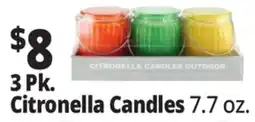 Ocean State Job Lot 3 Pk. Citronella Candles offer