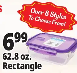 Ocean State Job Lot Glass Food Storage Container 62.89 oz offer