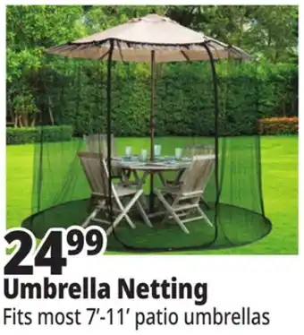 Ocean State Job Lot Outdoor Living Accents Universal Umbrella Netting 10' offer