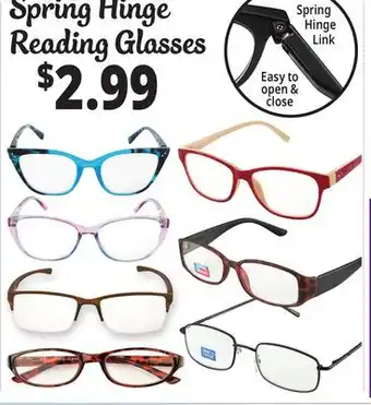 Ocean State Job Lot Spring Hinge Reading Glasses offer