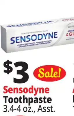 Ocean State Job Lot Sensodyne Toothpaste offer