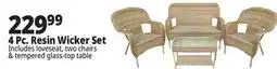 Ocean State Job Lot 4 Piece Resin Wicker Patio Set offer