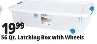 Ocean State Job Lot Sterilite Wheeled Latch Top Storage Box 56 Qt offer